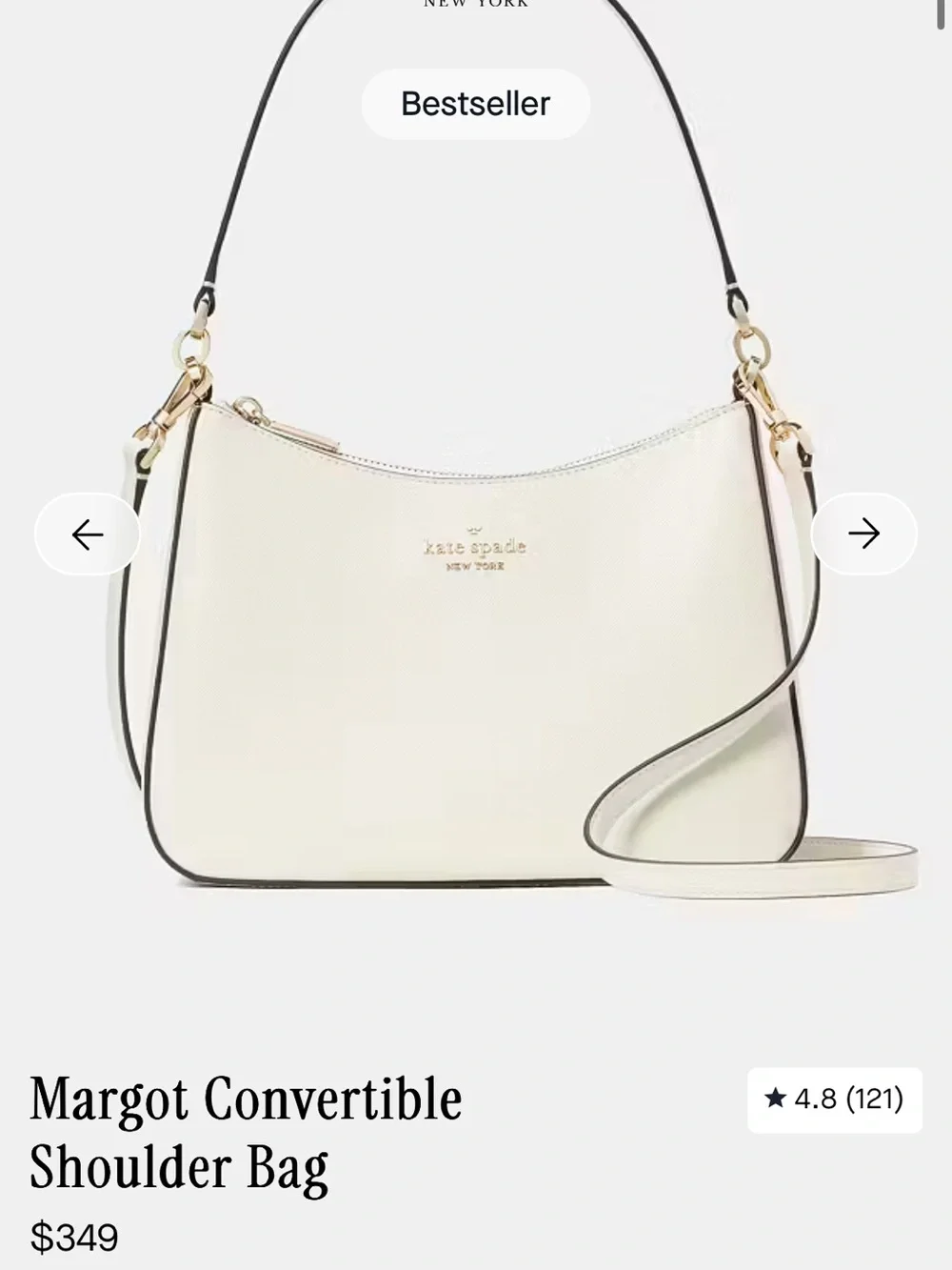 kate spade light blue Margot Convertible bag